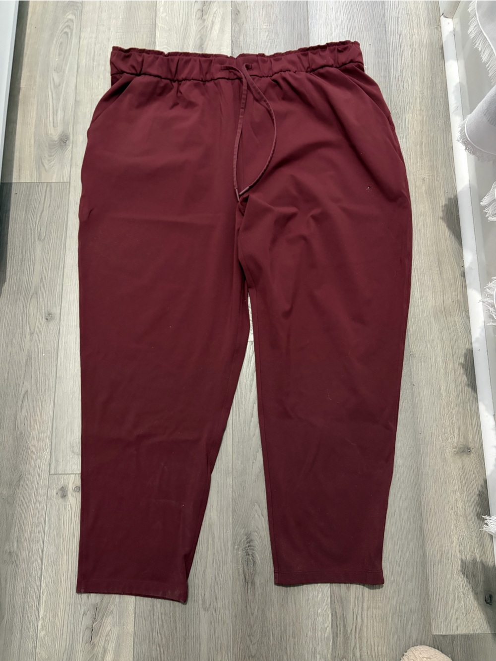 lululemon athletica Deep Maroon Drawstring Joggers